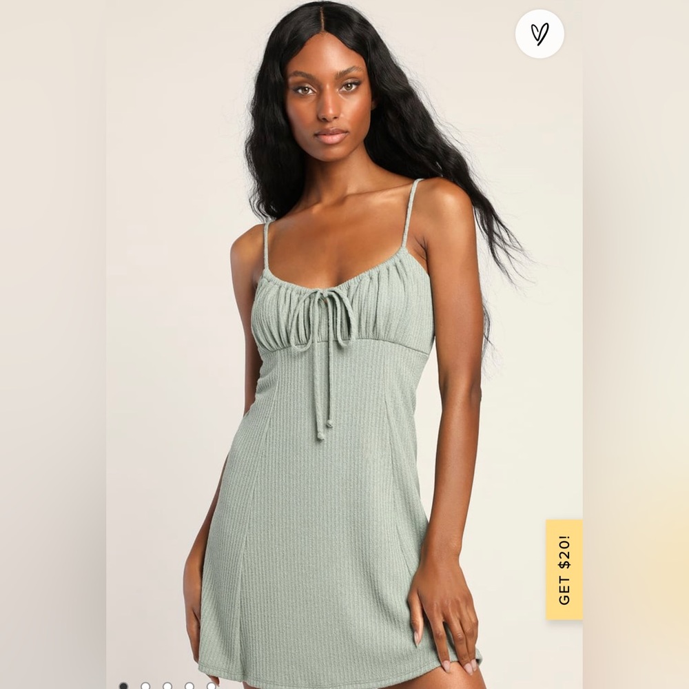 Lulu’s Ribbed Mini Dress (Small)